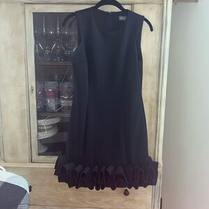 EUC, worn once Donna Ricco “Avant Garde” dress, black, size 4